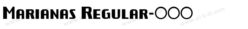 Marianas Regular字体转换